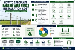 Read more about the article How to Calculate the Cost of Barbed Wire Fence Installation in India